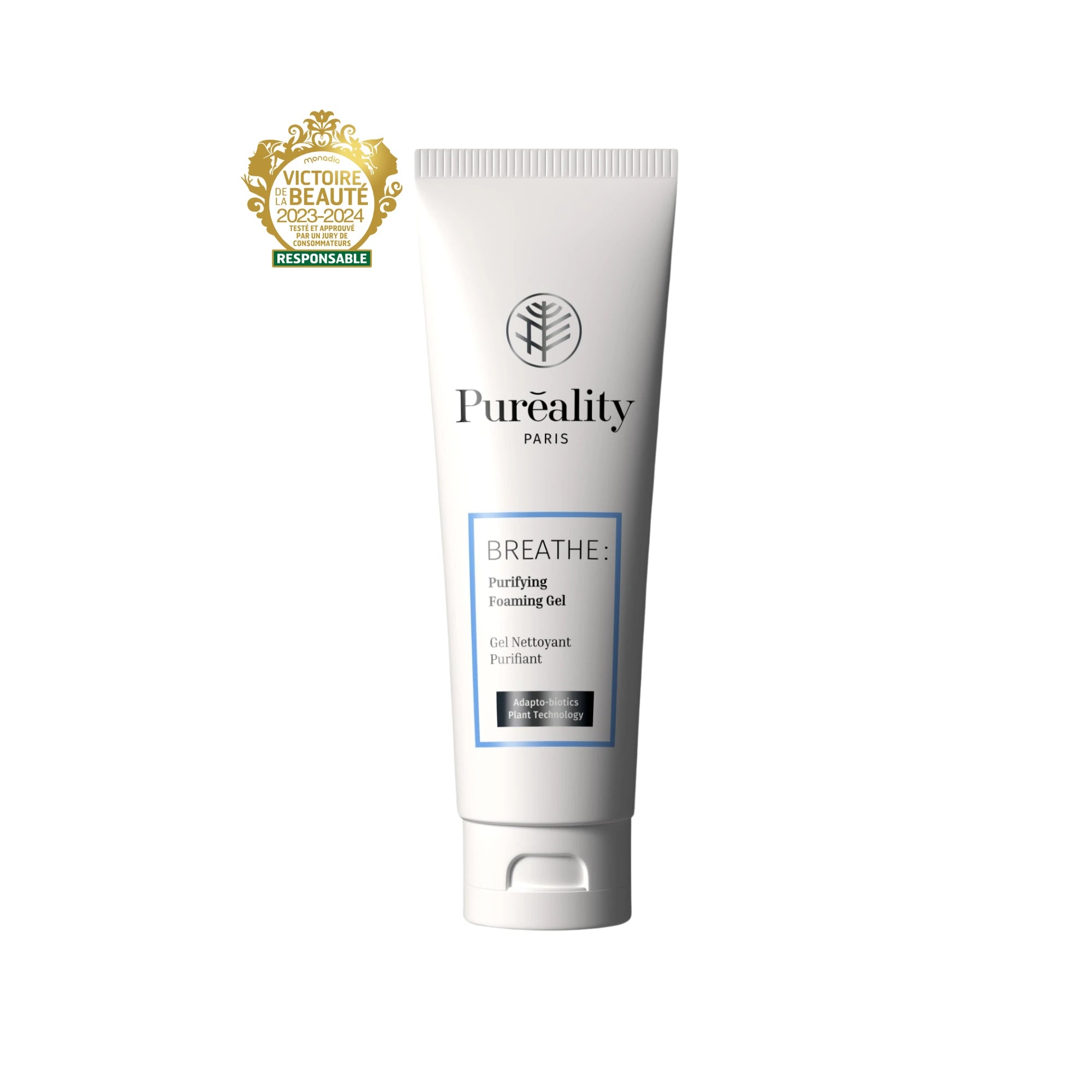 Nettoyant Éclat Peau Neuve Pureality – produit primé Victoire de la Beauté apaisant et hydratant, anti-taches, anti-imperfections, éclat, rougeurs et sensibilité.