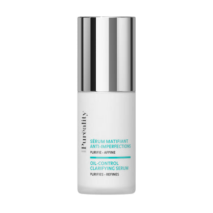 Sérum visage matifiant anti-imperfections Puréality 30 ml, soin oil-control pour peaux mixtes à grasses à tendance acnéique