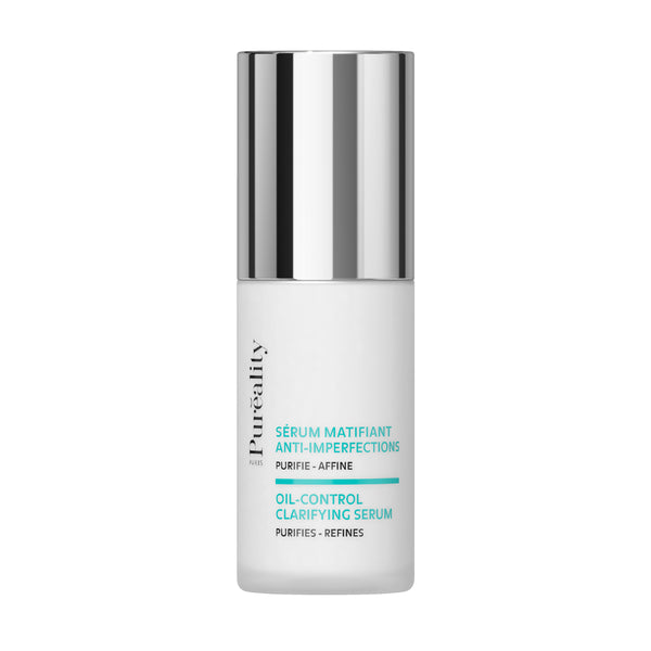 Sérum visage matifiant anti-imperfections Puréality 30 ml, soin oil-control pour peaux mixtes à grasses à tendance acnéique