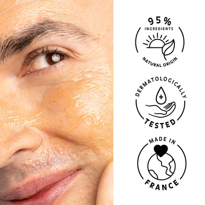 Le gel nettoyant est: composé de 95% d&